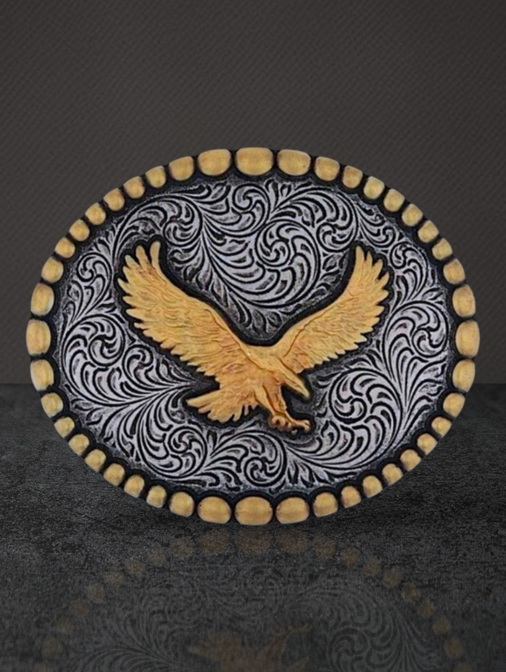 Montana Silversmiths Soar High Eagle Patriotic Belt‎ Buckle Retail $50 ~ NEW